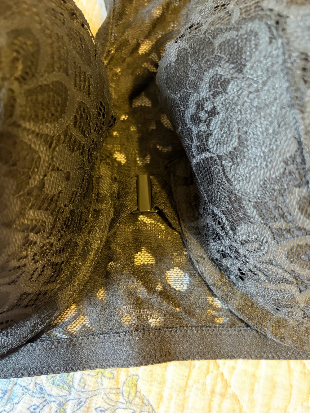 Victoria's Secret Black Lace Racerback Push-Up Bra - Picture 6 of 6